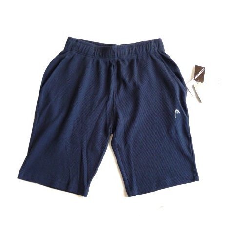 新品 HEAD ヘッド 抗菌防臭 ワッフル生地 メンズ ハーフパンツ M 紳士 紺 ネイビー 無地 ショートパンツ