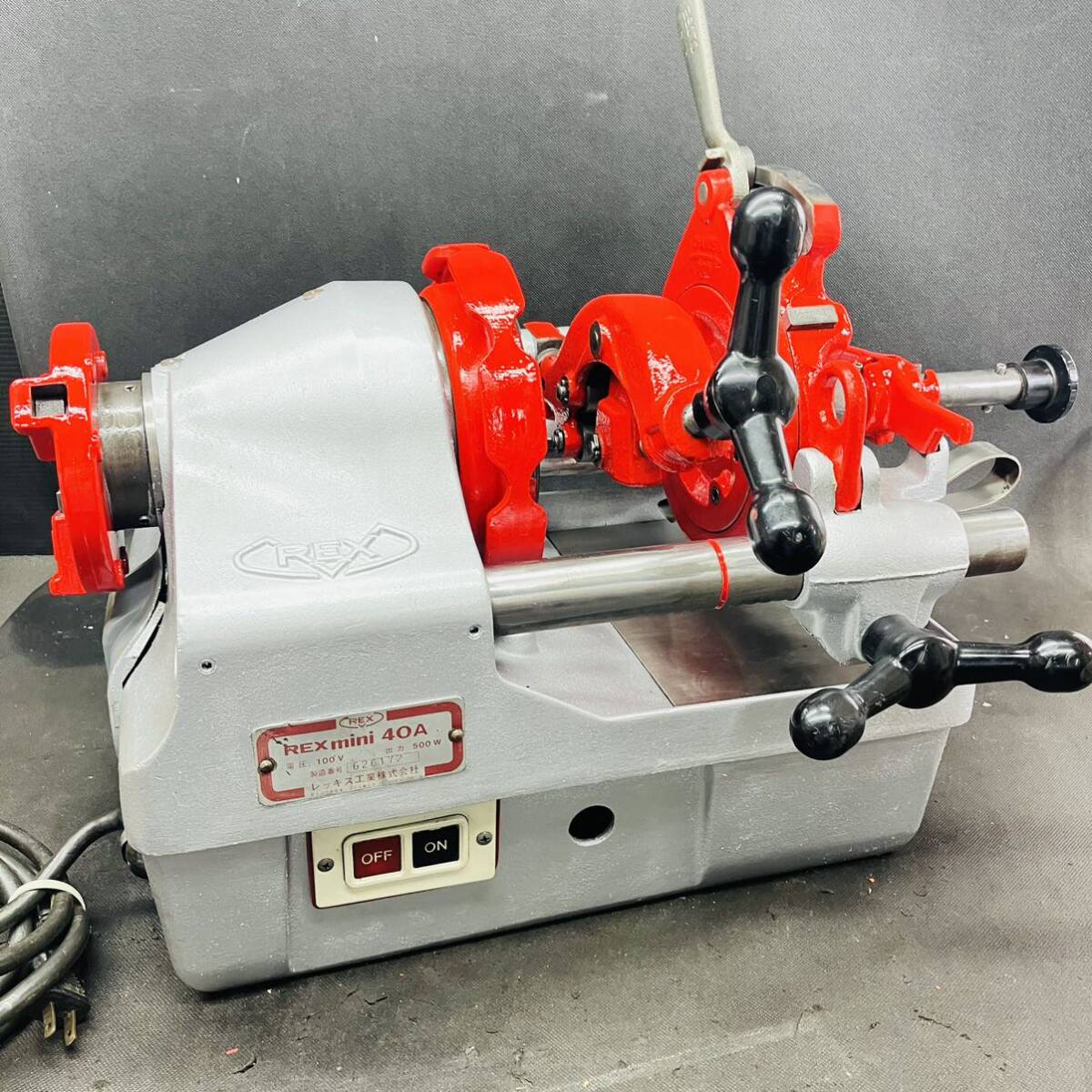 ★自動切り上げ動作OK★レッキス REX ダイヘッド T35 パイプマシン ねじ切り機 チェーザなし パーツ 中古 m0406-7 REX レッキス ねじ切り機用自動切り上げダイヘッド 1~2インチ用 中古