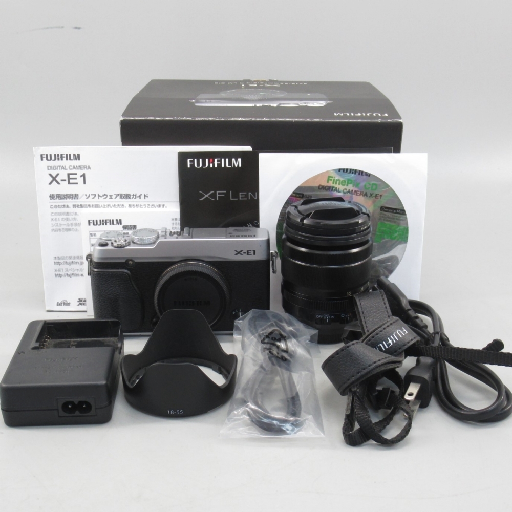 1円〜 FUJIFILM 富士フイルム X-E1 ミラーレス一眼 XF 18-55mm F2.8-4 R LM OIS ※動作確認済み カメラ 193-3065694【O商品】