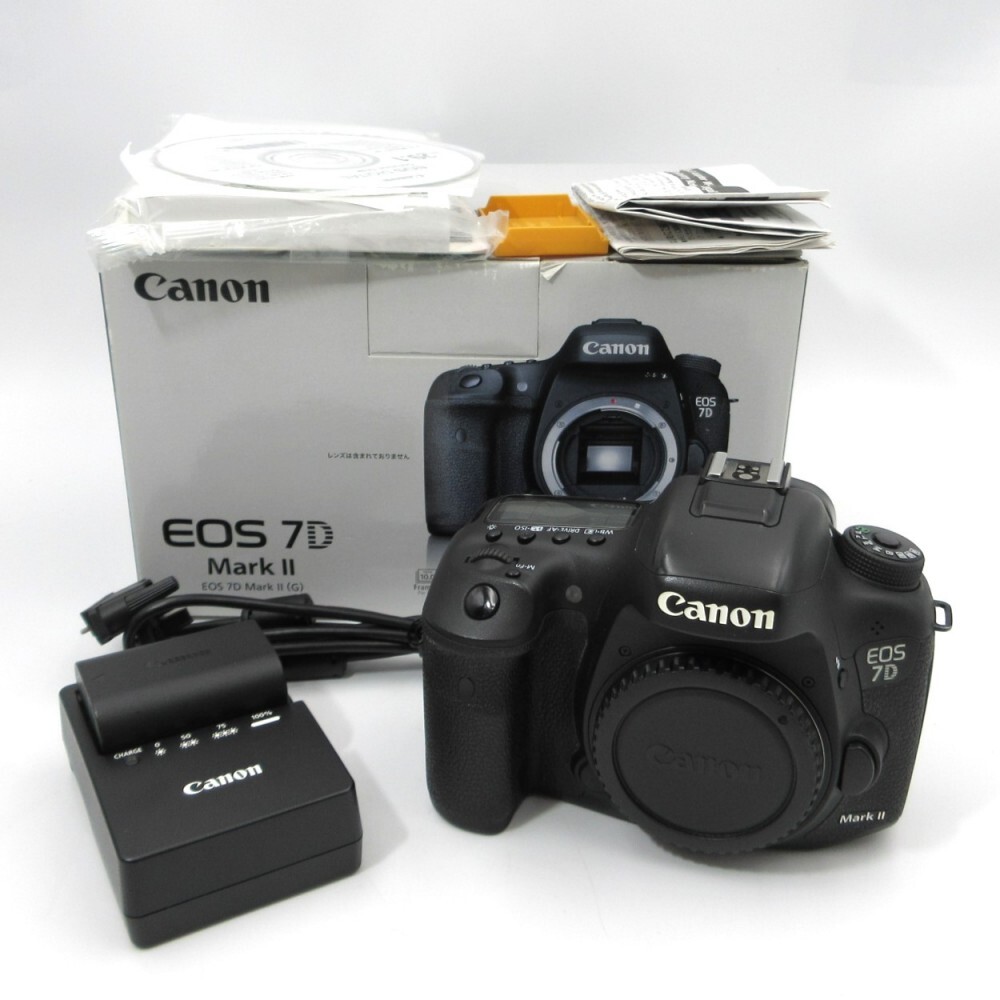 1円〜 Canon キヤノン EOS 7D MarkII デジタルカメラ ボディのみ 箱付 動作確認済 現状品 y229-3002074【Y商品】