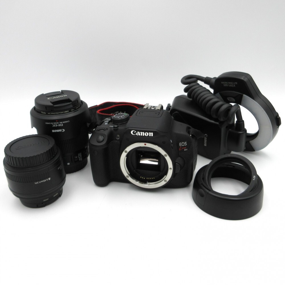 1円〜 Canon キヤノン EOS kiss X7i デジタル一眼レフカメラ レンズ2点 動作確認済 現状品 y104-3066014【Y商品】