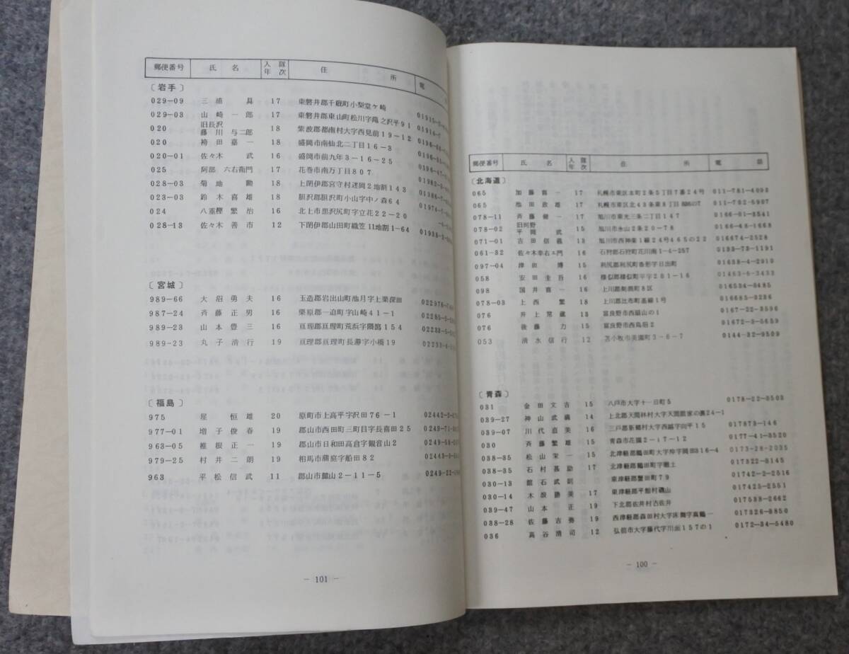 近衛歩兵第一連隊第二中隊 会員名簿 昭和56年 戦友会(戦記 近衛歩兵第一連隊第二中隊 会員名簿 昭和56年 戦友会(戦記