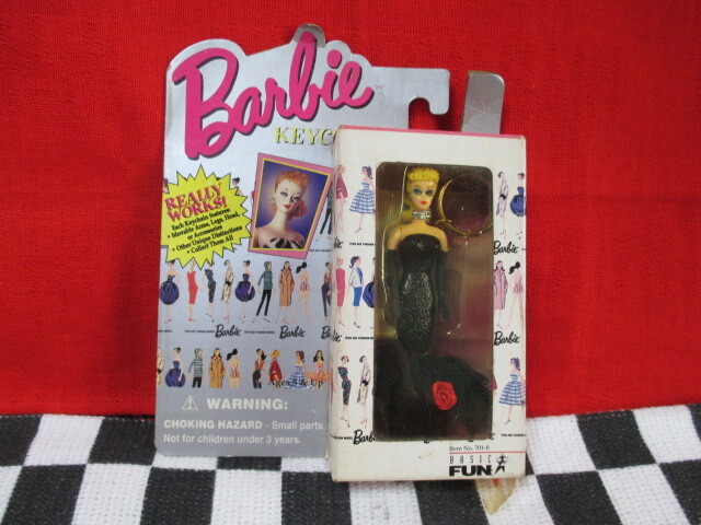 ★90年代　ヴィンテージバービー キーリング　キーホルダー ソロインザスポットライトバービー　ブロンド　金髪　新品箱入り_画像2