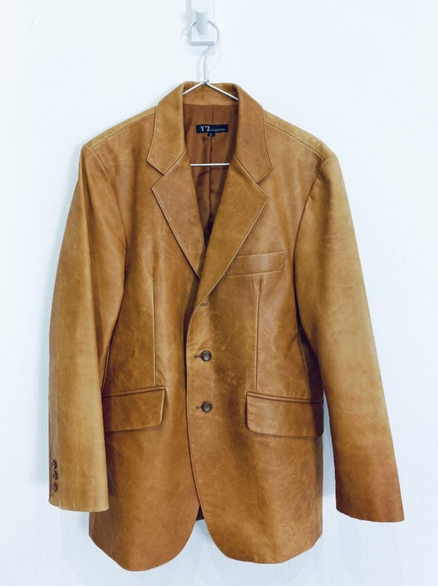 Y'2 LEATHER テーラードジャケット【ホースハイド】【馬革】【 Lサイズ】