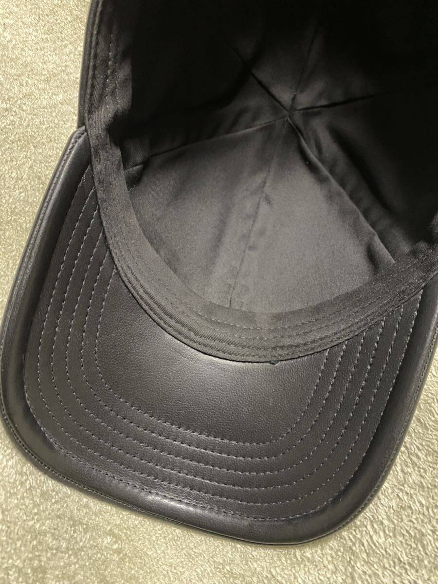 セリーヌ オールレザー ベースボールキャップ 黒 L celine セリーヌ オールレザー ベースボールキャップ 黒 L celine