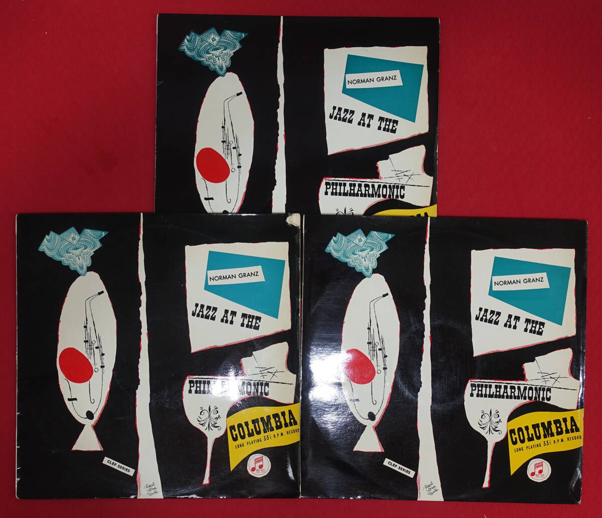希少! UK Original 初回 Columbia 33CX 10009-11 Norman Granz: Carnegie Hall Concert 1952年 Lester Young/Oscar Peterson ALL MAT: 1/1