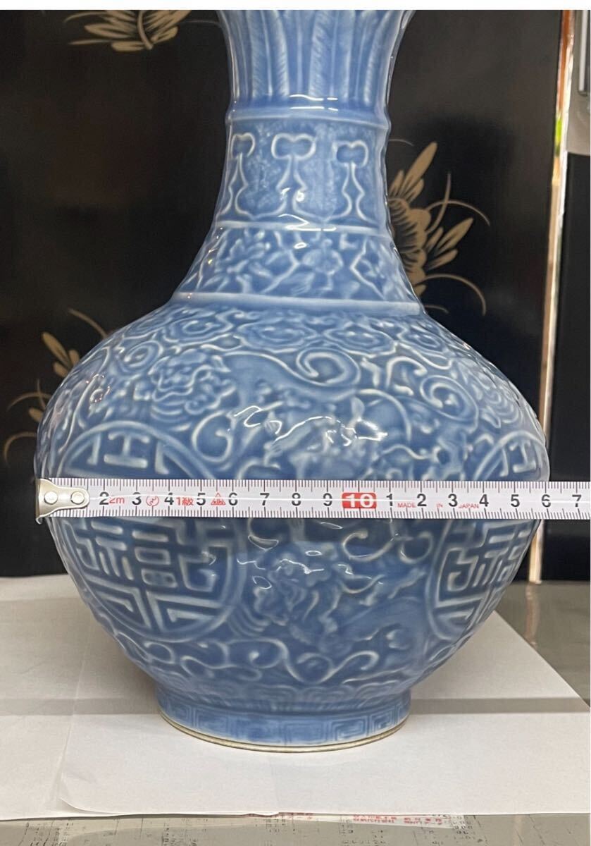 骨董品　ノーブランド　壺　ブルー　とんがり 骨董品 ノーブランド 壺 ブルー とんがり