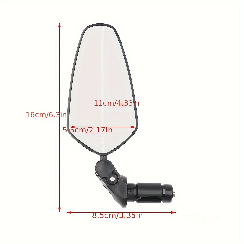 2個セット 自転車 サイドミラー バックミラー 左右セット 11cm 簡単取付 ロードバイク 360度 角度調整 マウンテンバイク ABS 鏡 t2786