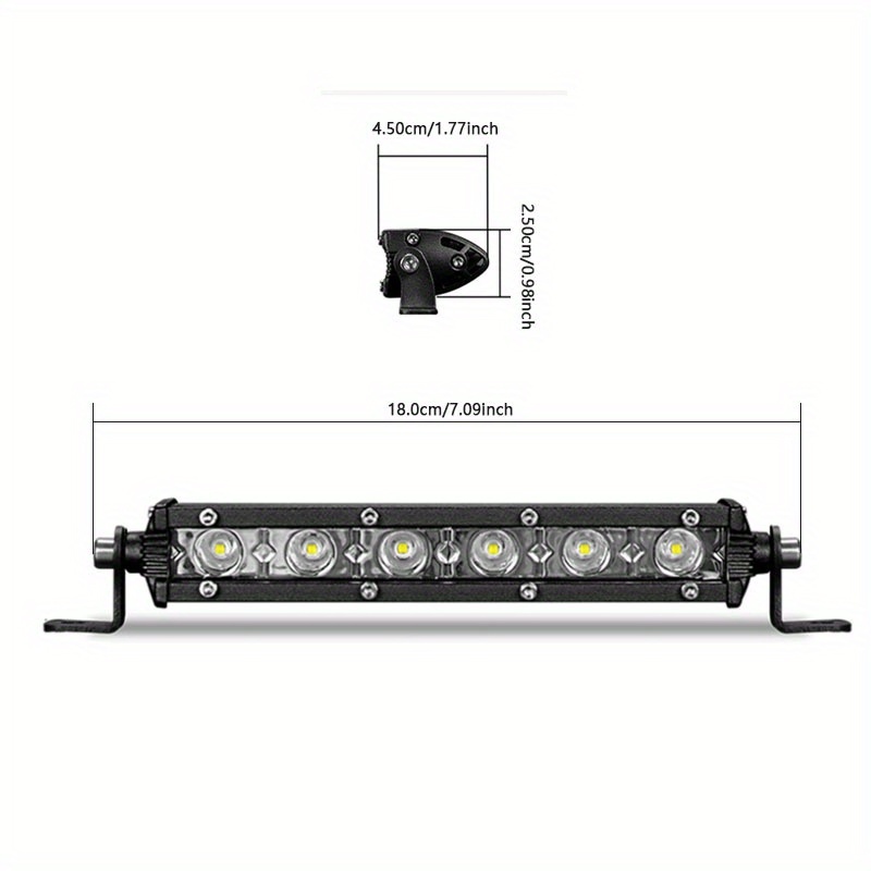 2 шт. комплект передняя фара 6LED 18W белый 18cm противотуманая фара 1800lm LED автомобильный машина свет подвижный светильник яркий водонепроницаемый регулировка угла t1919
