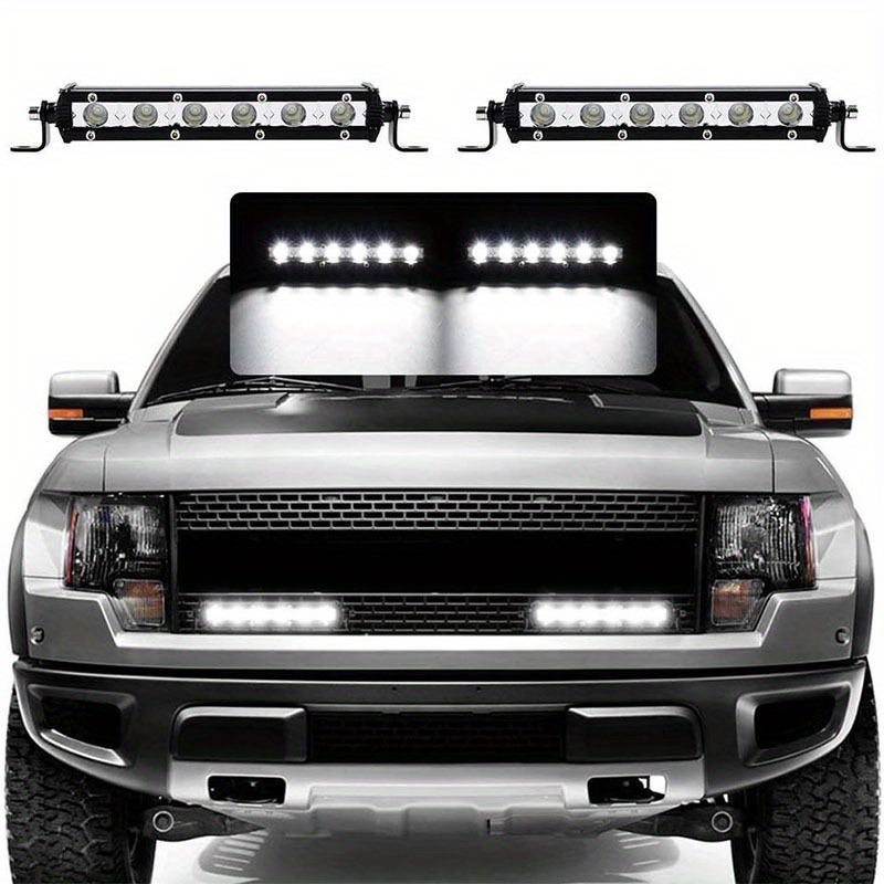 2 шт. комплект передняя фара 6LED 18W белый 18cm противотуманая фара 1800lm LED автомобильный машина свет подвижный светильник яркий водонепроницаемый регулировка угла t1919