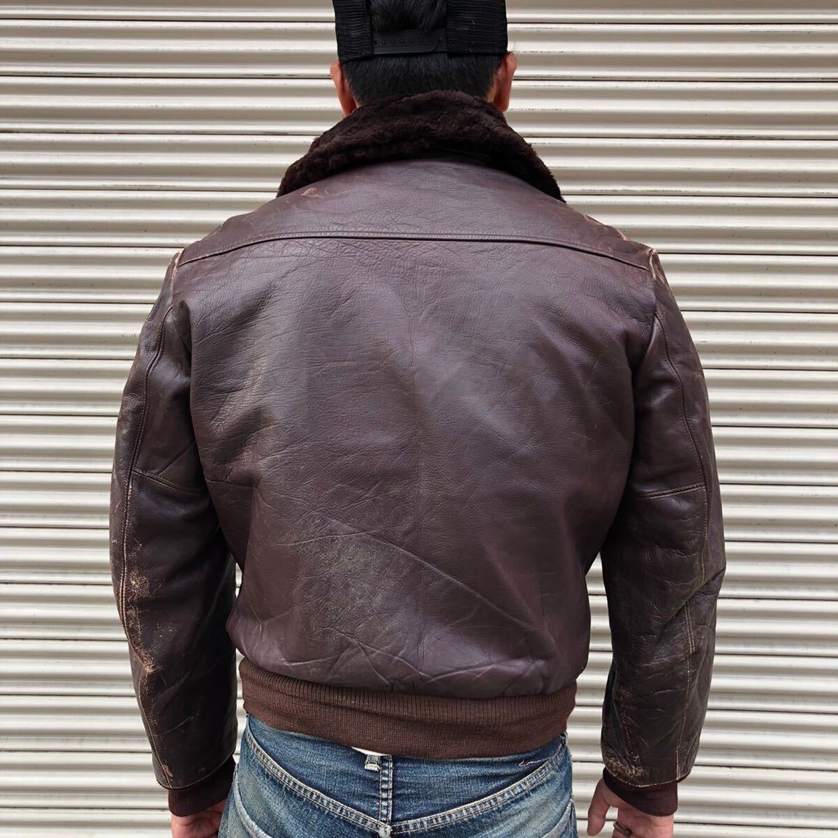 50s HERCULES 襟ボア ジャケット ヘラクレス レザー ステア 50s HERCULES 襟ボア ジャケット ヘラクレス レザー ステア