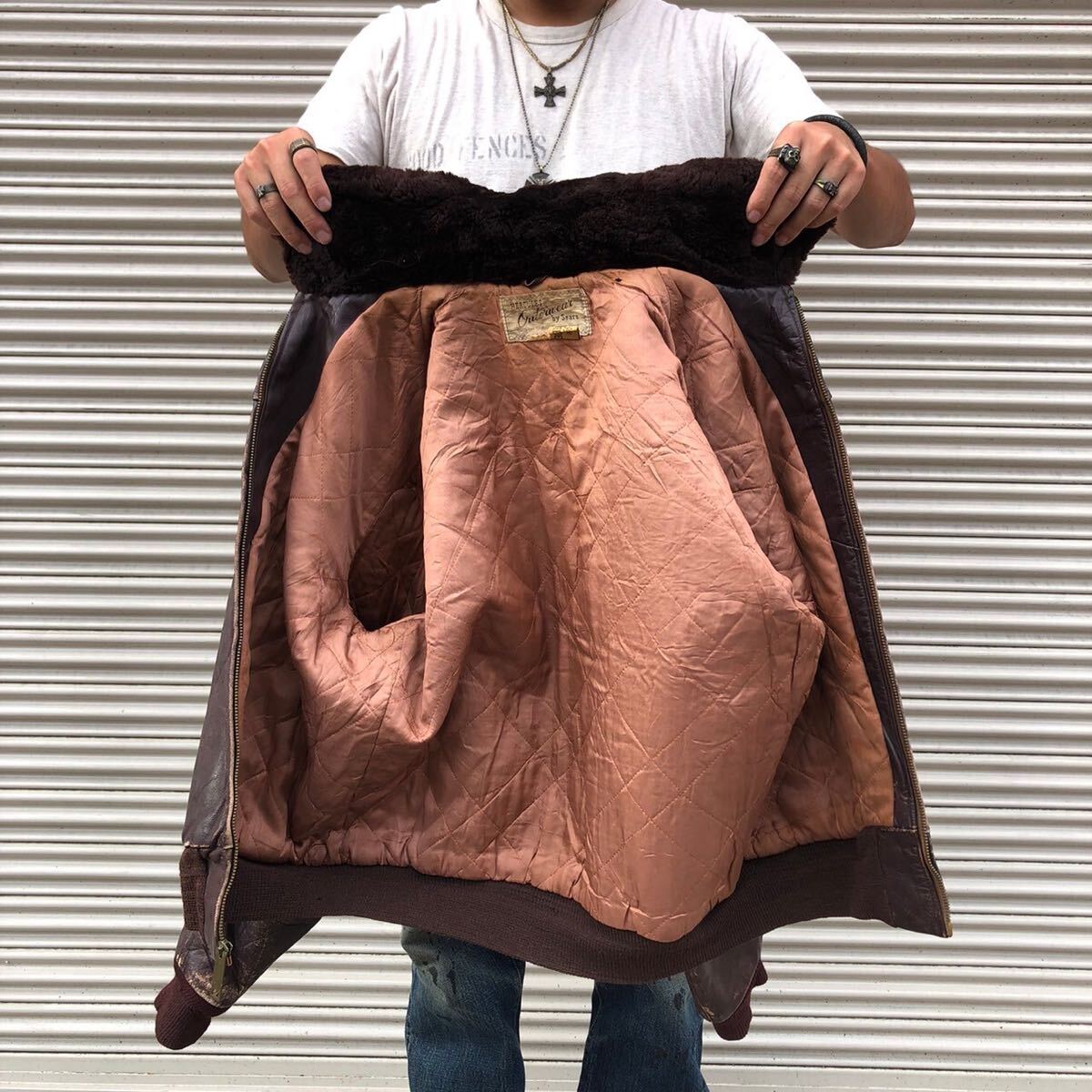 50s HERCULES 襟ボア ジャケット ヘラクレス レザー ステア 50s HERCULES 襟ボア ジャケット ヘラクレス レザー ステア