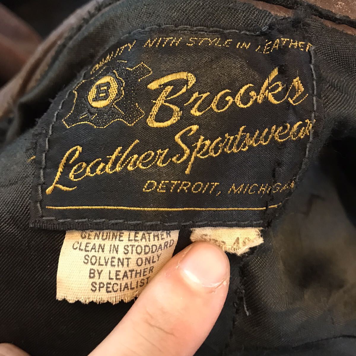60s BROOKS ブルックス シングルライダース ジャケット レザー 60s BROOKS ブルックス シングルライダース ジャケット レザー