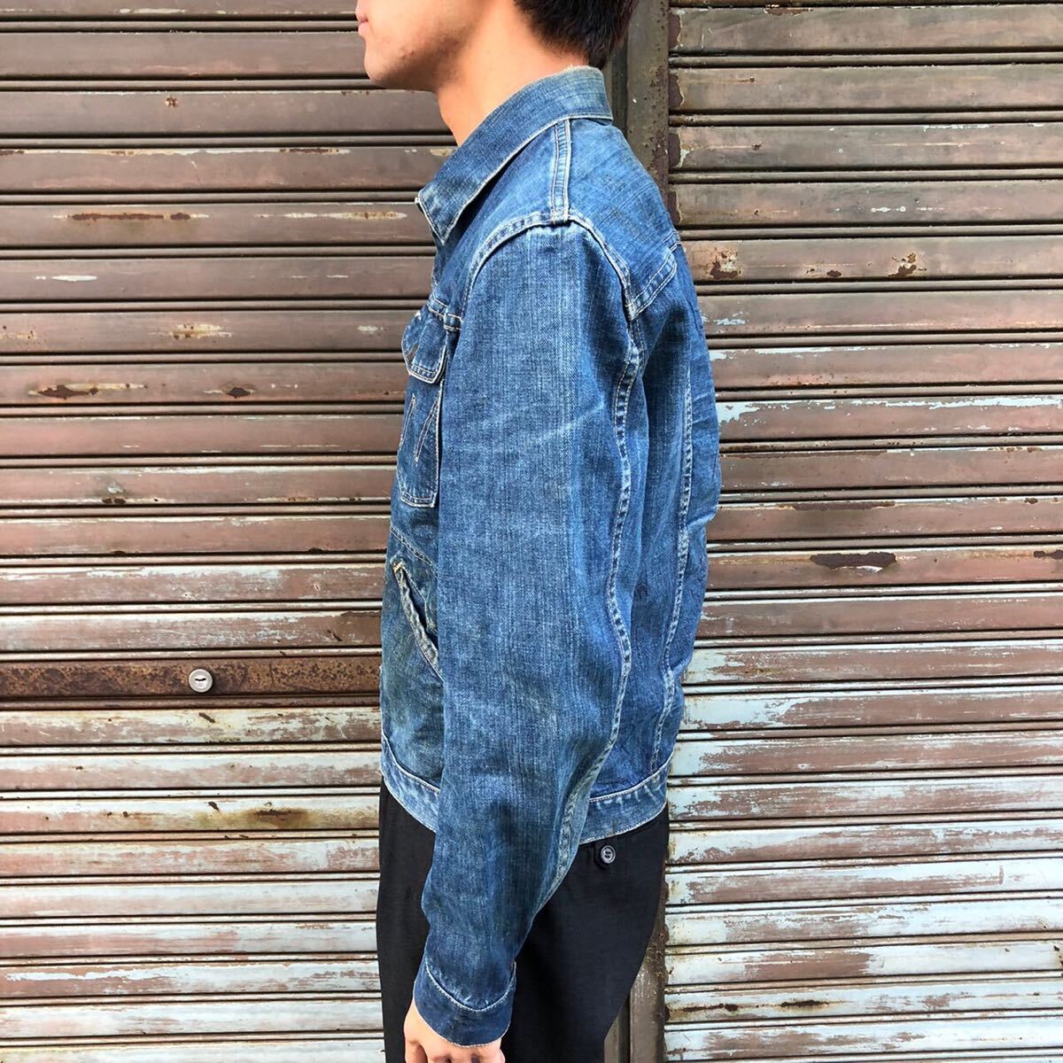 濃紺 60s USA製 WRANGLER BlueBell 24MJ ヴィンテージ デニム 濃紺 60s USA製 WRANGLER BlueBell 24MJ ヴィンテージ デニム