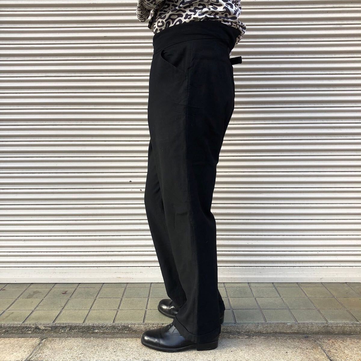 20s 30s Euro Vintage ウール スラックス 針刺し バックルバック 20s 30s Euro Vintage ウール スラックス 針刺し バックルバック