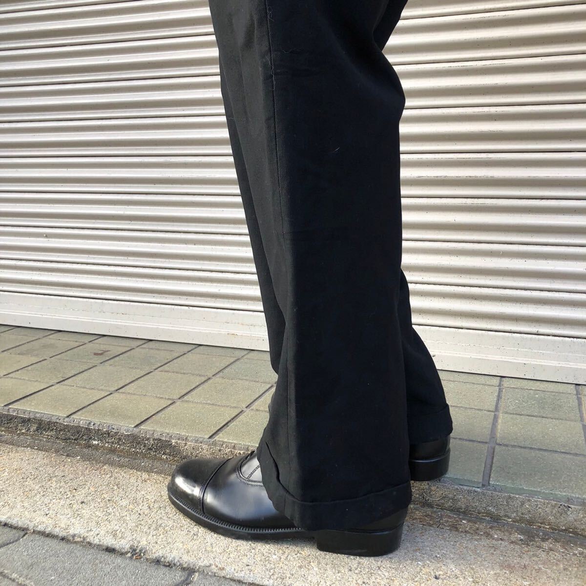 20s 30s Euro Vintage ウール スラックス 針刺し バックルバック 20s 30s Euro Vintage ウール スラックス 針刺し バックルバック