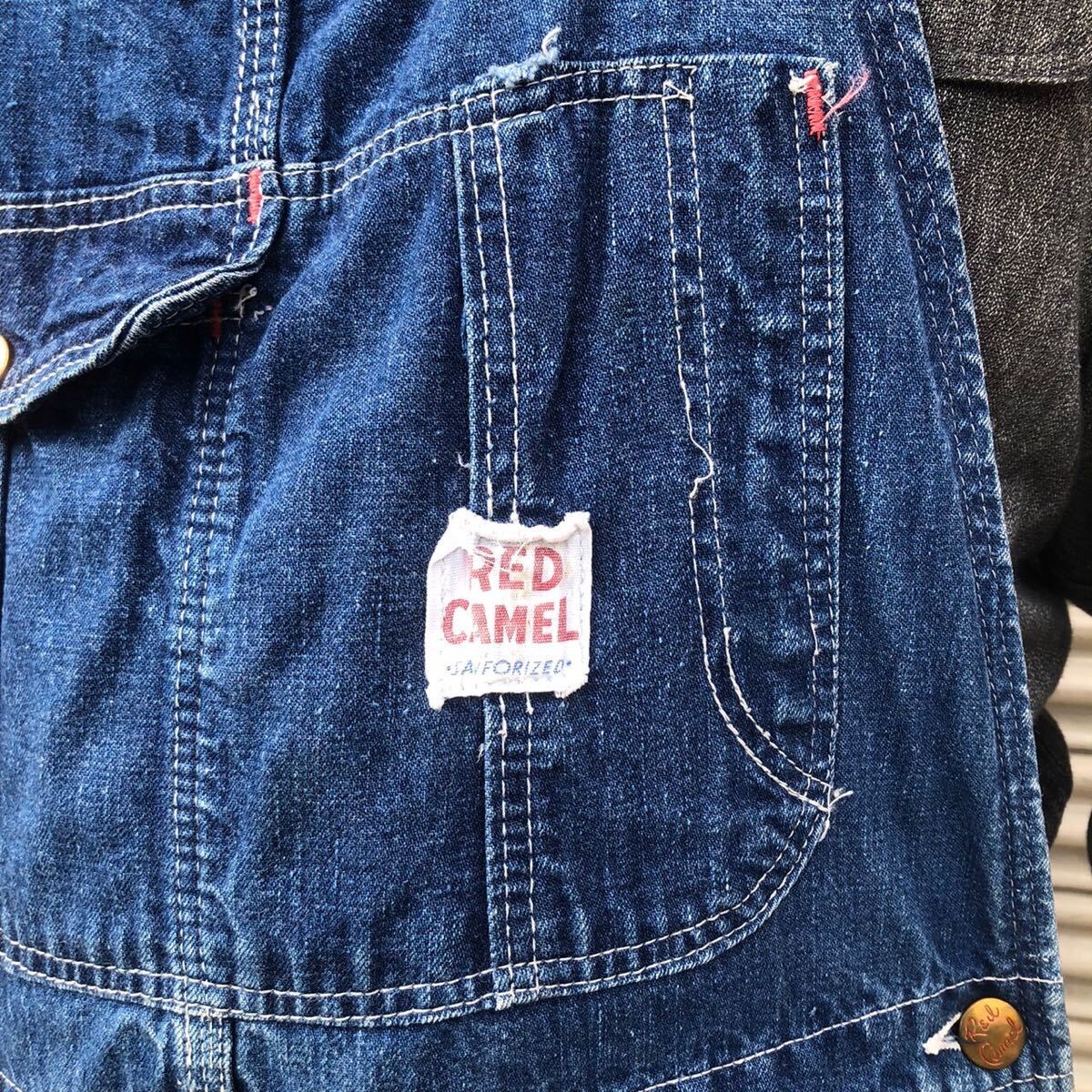50s USA製 RED CAMEL ヴィンテージ デニム オーバーオール 50s USA製 RED CAMEL ヴィンテージ デニム オーバーオール