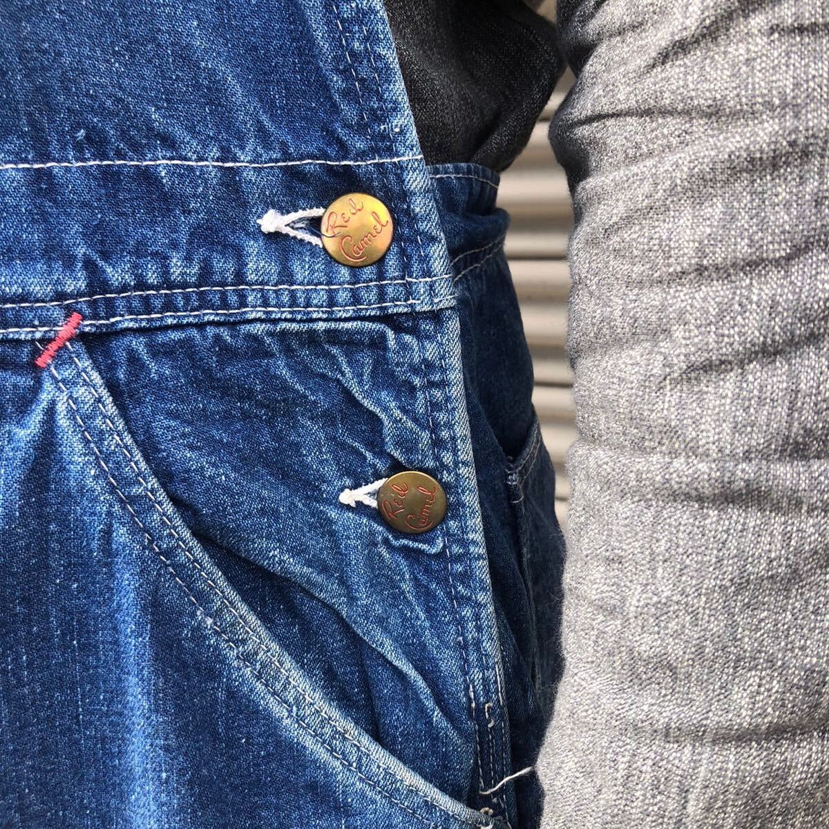 50s USA製 RED CAMEL ヴィンテージ デニム オーバーオール 50s USA製 RED CAMEL ヴィンテージ デニム オーバーオール