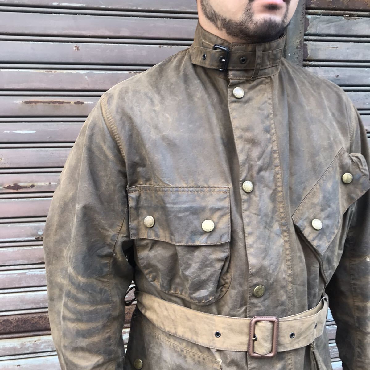 雰囲気抜群 90s 英国製 Barbour INTERNATIONAL SUIT バブアー 雰囲気抜群 90s 英国製 Barbour INTERNATIONAL SUIT バブアー