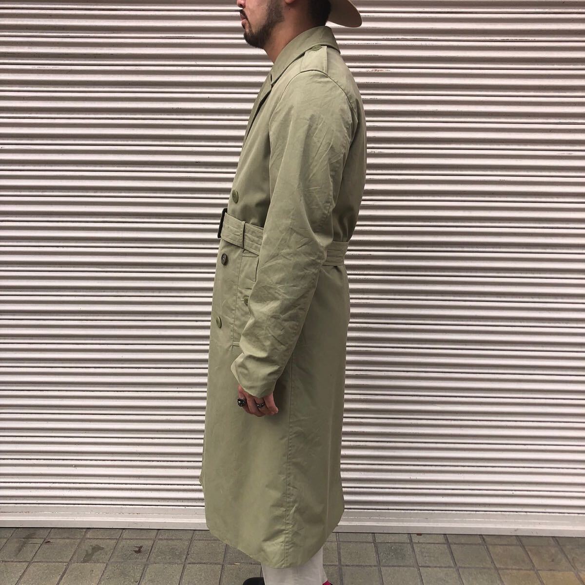 良品 70s French Army フランス軍 実物 オフィサー トレンチ 良品 70s French Army フランス軍 実物 オフィサー トレンチ