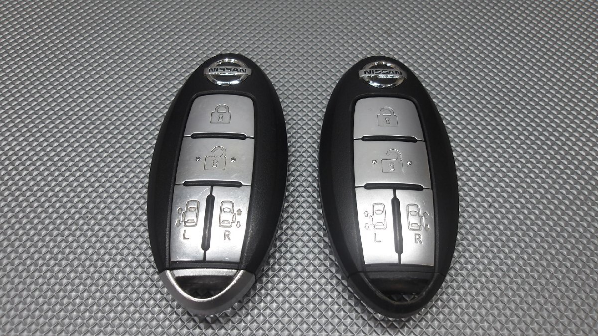中古 日産 セレナ HFC26 スマートキー キーレス 両側パワースライド 2個セット (棚6359-D305)