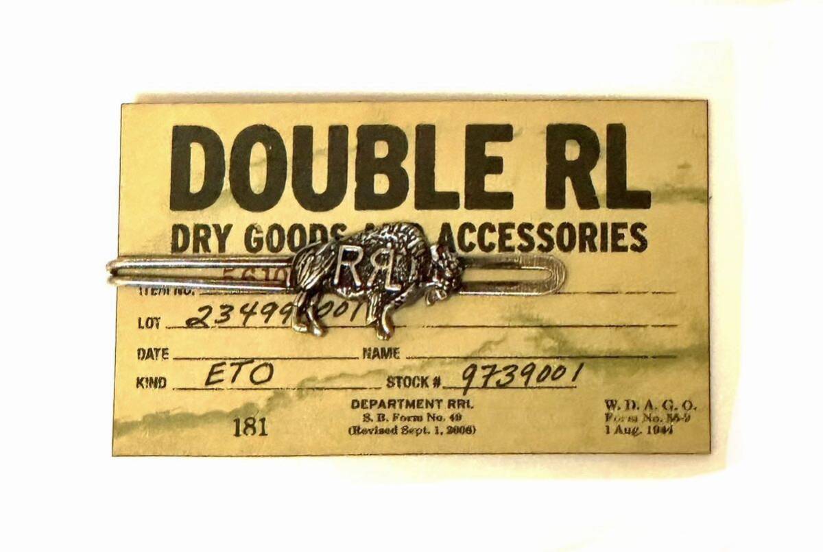 1円スタート RRL ネクタイピン シルバー色 マネークリップにも