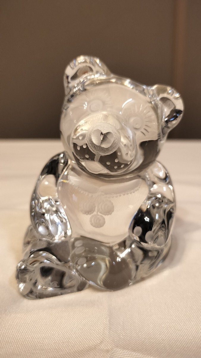 K09292 ◇Meissen/マイセン Crystal/クリスタル クマ ベア 置物