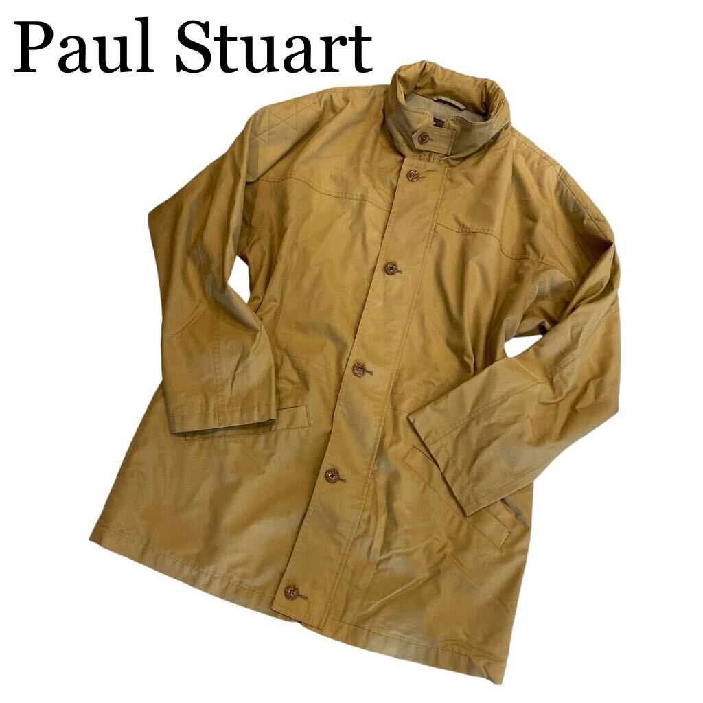 Paul Stuart ポールスチュアート コート ベージュ系 収納フード付き メンズ LAサイズ
