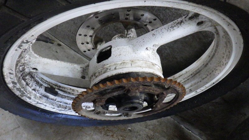 RGA-257A FZR250 純正 ホイール セット フロント リア 佐川2個口 送料著払い 2KR-210 検索 ヤマハ