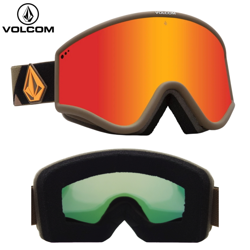23-24VOLCOM YAE カラー:MILITARYGOLD レンズ:SMOKE-RED CHROME&YELLOWボルコム