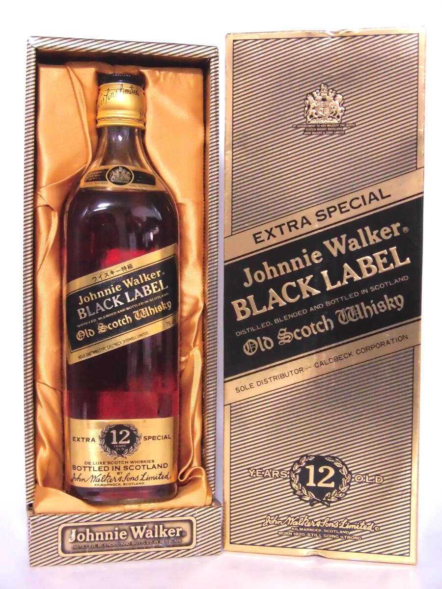 【L2】 特級 ジョニーウォーカー ブラックラベル12年 正規品 箱付 【Johnnie Walker Black Label 12Years Old】