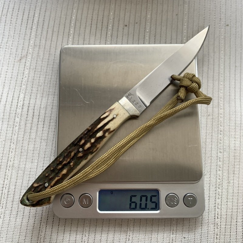 1円~ 杉原渓童 作 スタッグ ハンドル シースナイフ 1円~ 杉原渓童 作 スタッグ ハンドル シースナイフ