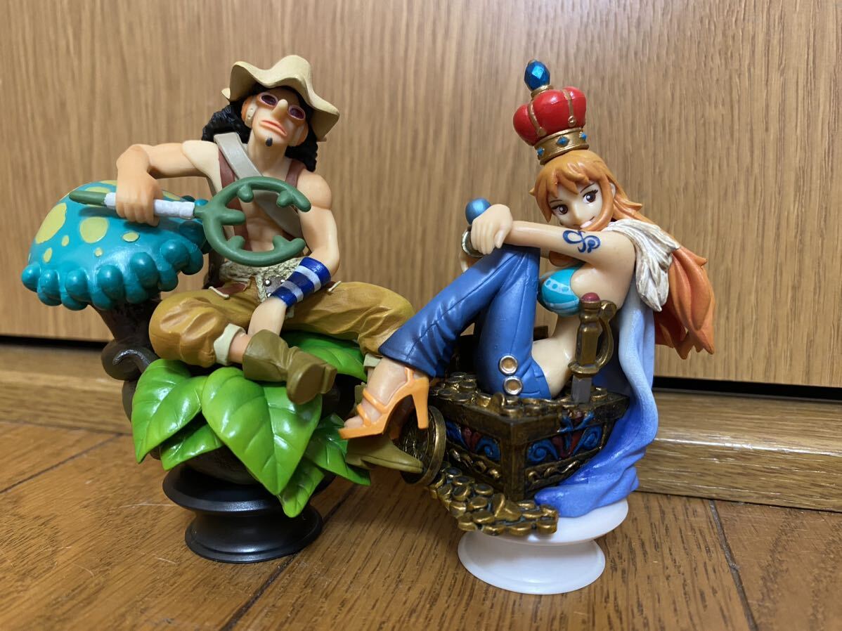 ONE PIECE ワンピース ミニ フィギュア ウソップ ナミ 2個
