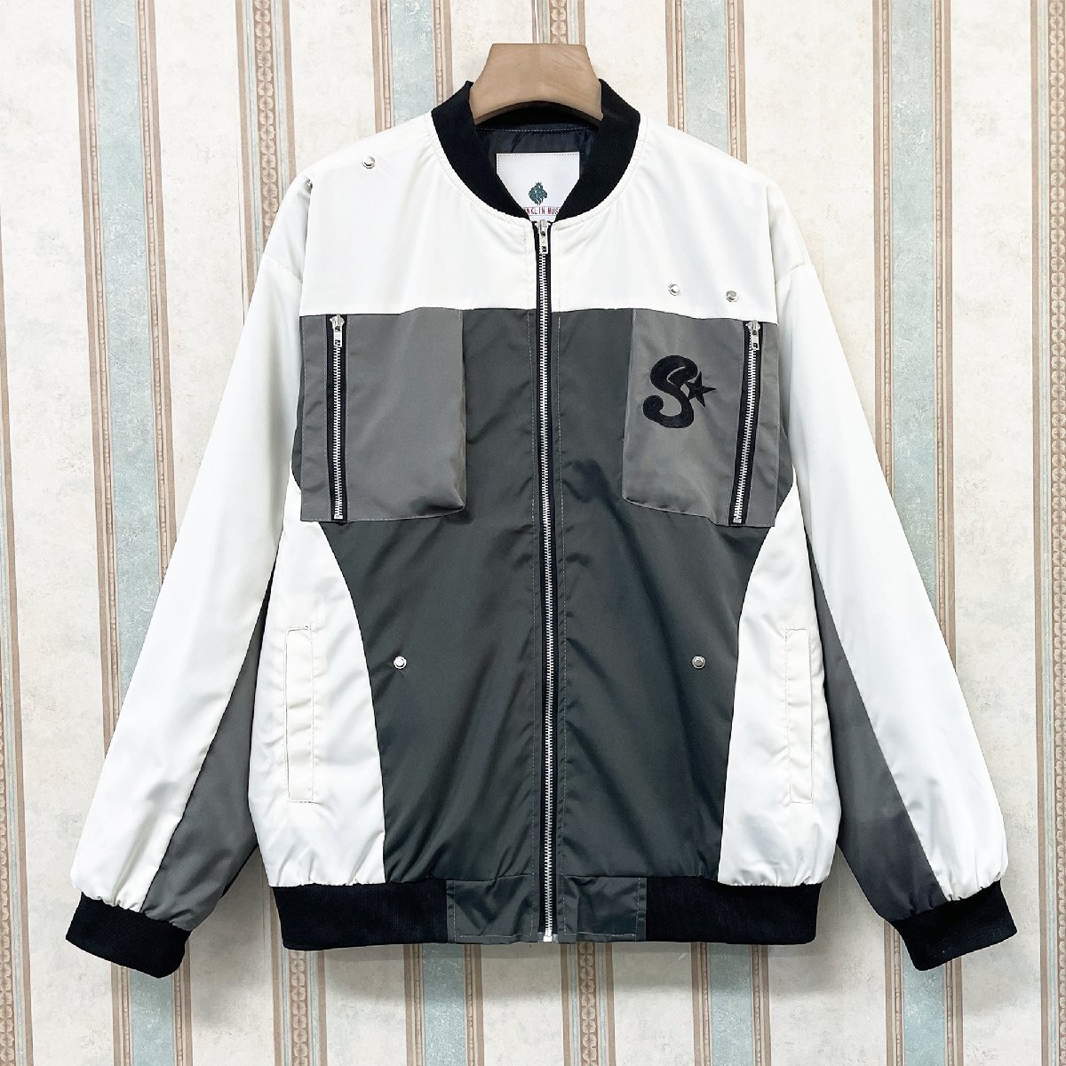  high grade regular price 6 ten thousand FRANKLIN MUSK* America * New York departure jacket on goods piece . thin easy switch blouson outdoor casual 3