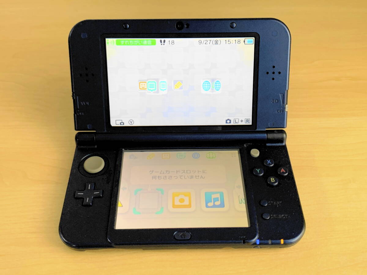 動作確認/初期化済 Newニンテンドー 3DS LL 本体 RED-001 メタリックブルー #01447