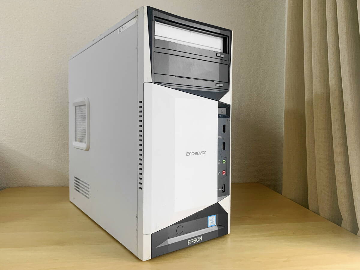 EPSON Endeavor MR8200 Core i7 9700K メモリ16GB HDD無 GTX 1050Ti BIOS確認済＃01457