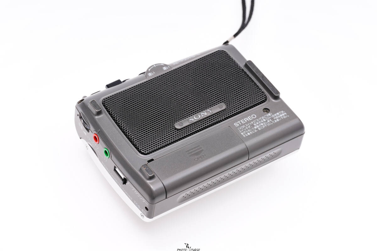 SONY カセットレコーダー ダブルスピーカー インタビュー用 TCS-60 極美品丨整備済 SONY インタビュー機 ダブルスピーカー付