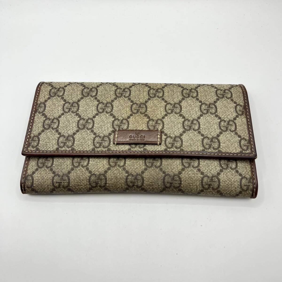 Yahoo!オークション - G9 GUCCI 長財布/レザー/BEG/総柄 Yahoo!オークション - G9 GUCCI 長財布/レザー/BEG/総柄