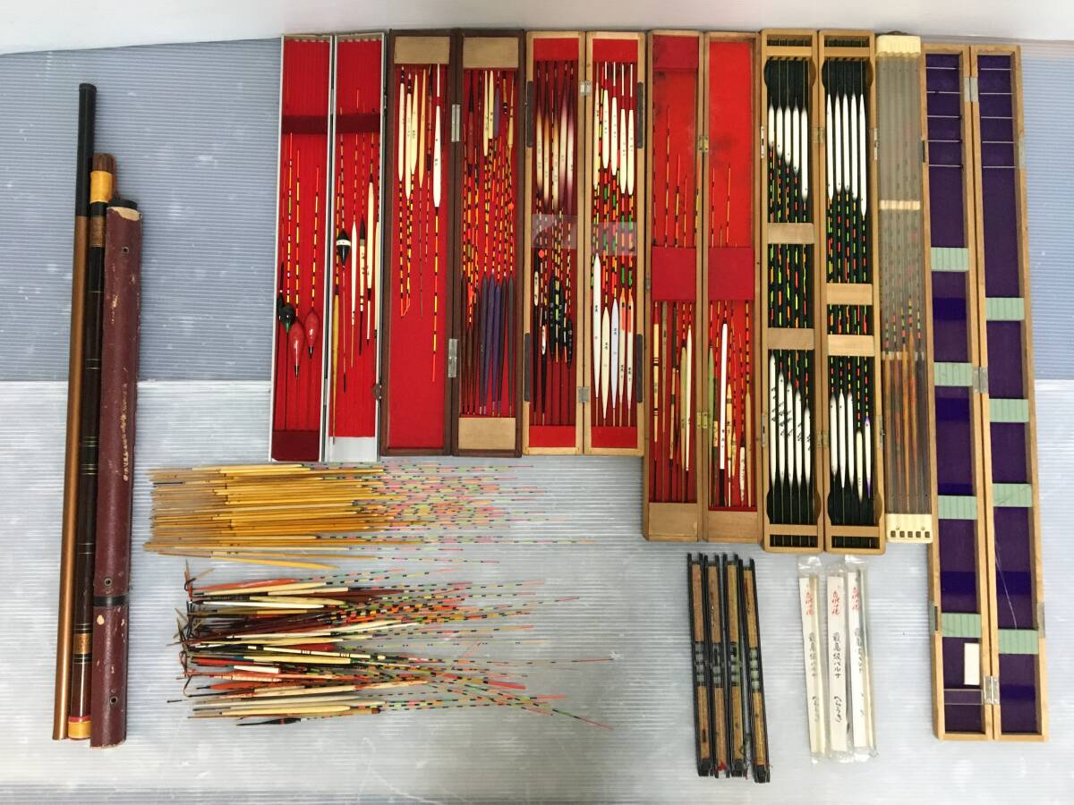 □ A284 □釣具 浮 ウキ うき ヘラ浮 へらウキ 180点以上まとめ ケース付 写楽 金鯱 蒔絵 苔水 嵐山 善/里恵/彩羽/三峰/水朋/春風/明奈