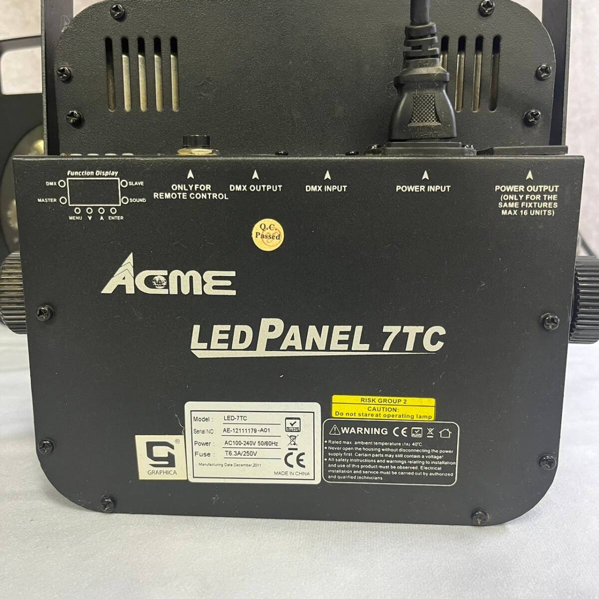 [ used ]3 pcs. set Acme LEDPANEL 7TC stage light lighting LED light DMX Mai pcs lighting ②