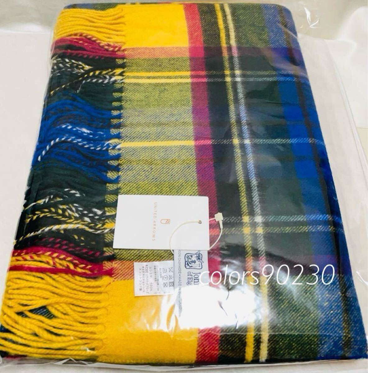 廃盤希少 UA別注 未使用 ジョンストンズ カシミア ストール 廃盤希少 UA別注 未使用 ジョンストンズ カシミア ストール