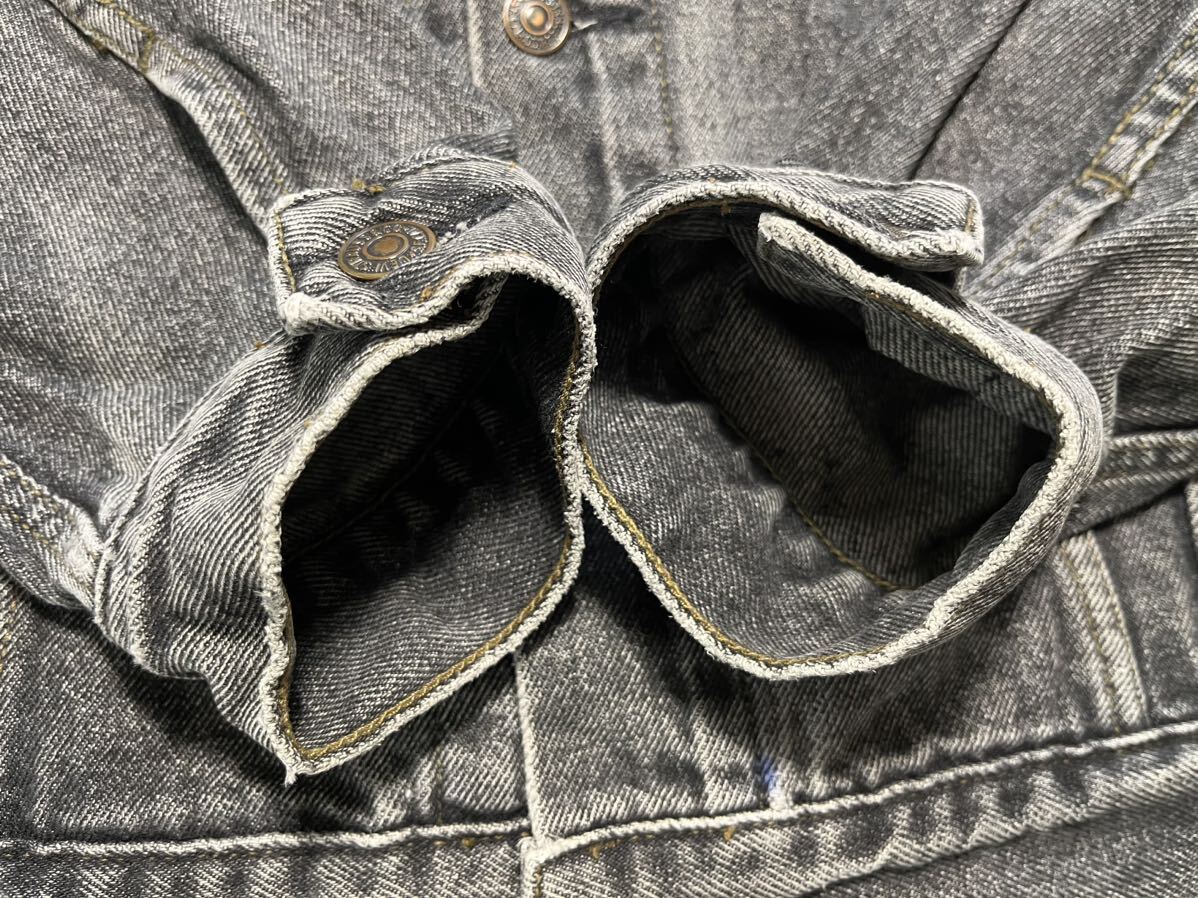 貴重!先染め!LEVI'S 70503-0258 ブラックデニムジャケット 貴重!先染め!LEVI'S 70503-0258 ブラックデニムジャケット
