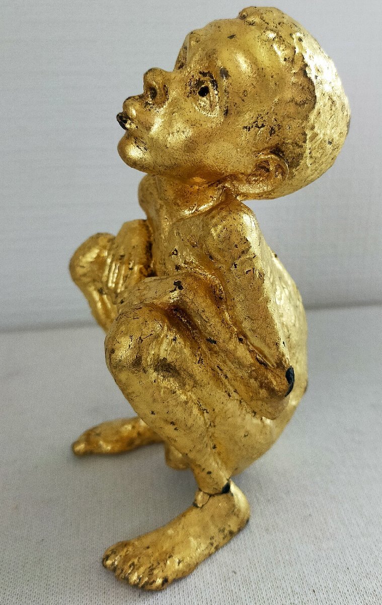真作【宇美】ビジョア Beejoir Gold LV Child　作家証明書付 24カラット金箔 世界100体限定品！ルイヴィトン 希少 送料無料