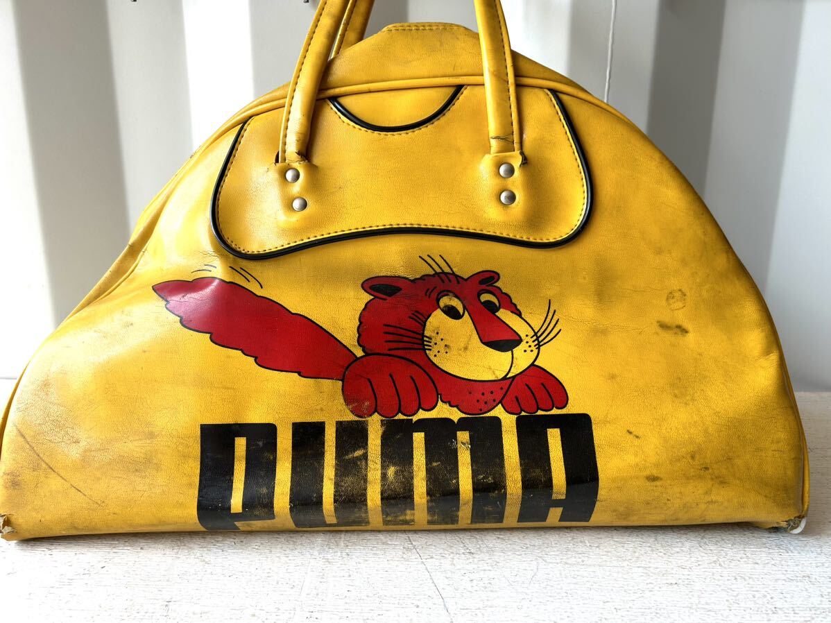 珍品 PUMA ボストンバッグ ビンテージ プーマ 古着 昭和レトロ