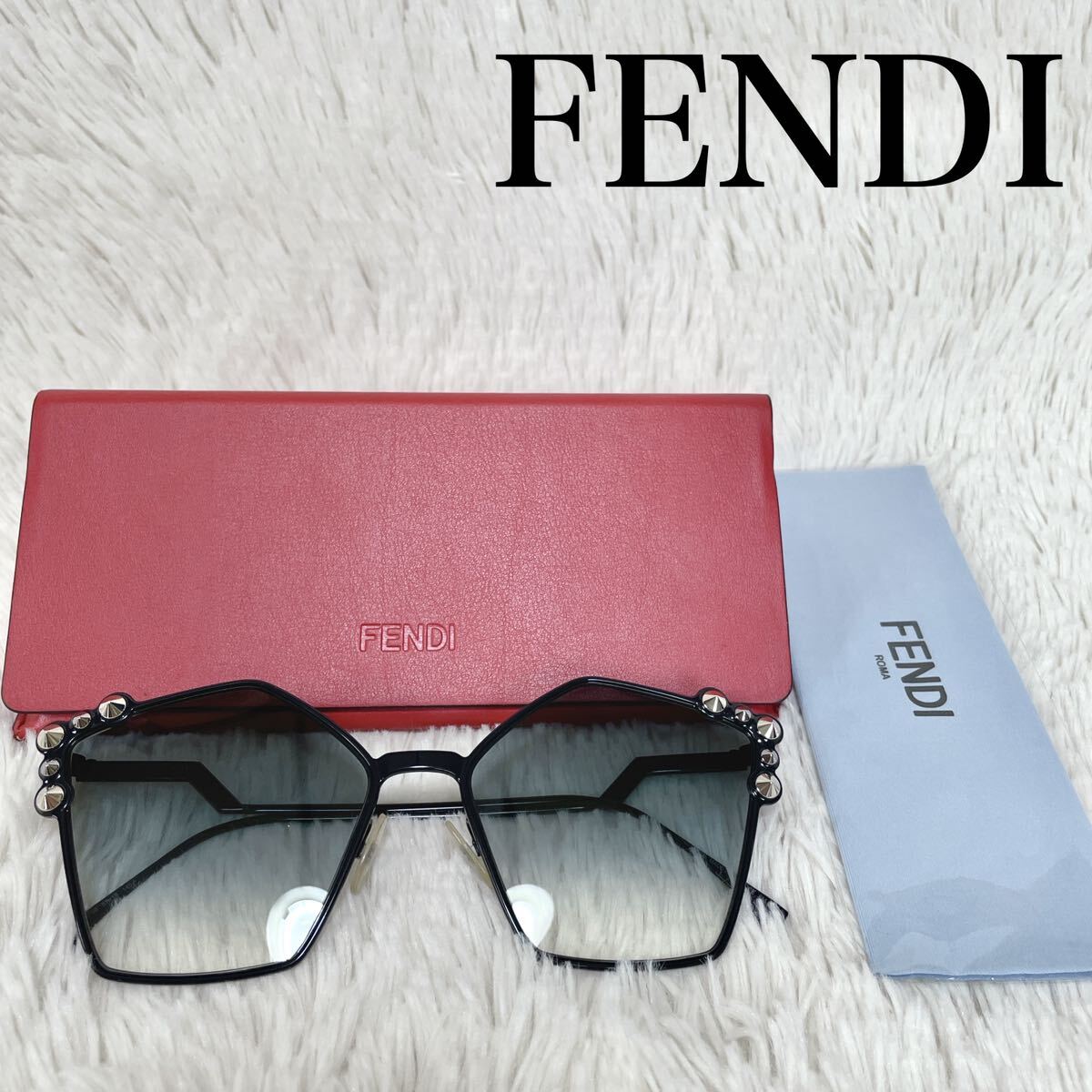 未使用 希少 FENDI フェンディ スタッズ ペンタゴン サングラス 未使用 希少 FENDI フェンディ スタッズ ペンタゴン サングラス