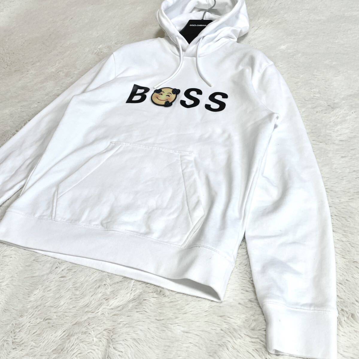 ★Hugo Boss★ マッテオ ベレッティーニ パーカー フーディ 美品 HUGO BOSS ヒューゴボス ワッペン 取り外し フーディ