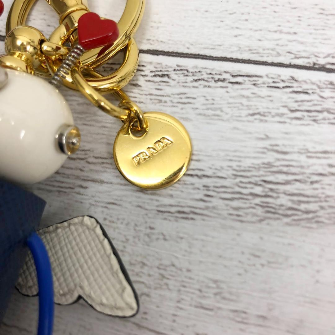 美品】プラダ キーホルダー キーリング ロボット エンジェル 美品】プラダ キーホルダー キーリング ロボット エンジェル