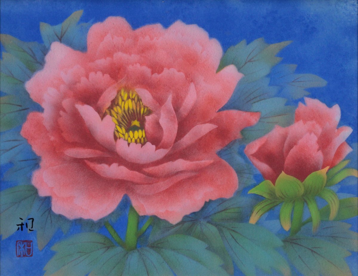 Yahoo!オークション - 笠井和「富貴花」 版画 絵画 - 北海道画廊