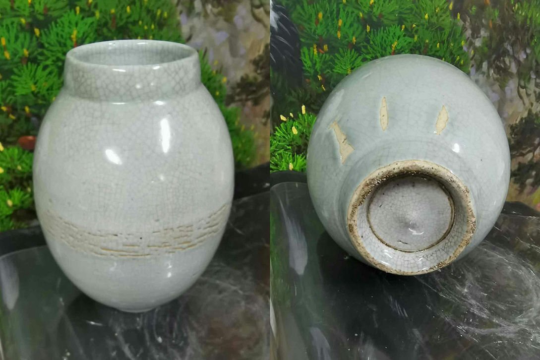 緑屋zc□ 朝鮮美術 李朝 白磁 小壷 朝鮮古陶 時代物 i9/11-6965 緑屋zc□ 朝鮮美術 李朝 白磁 小壷 朝鮮古陶 時代物 i9/11-6965