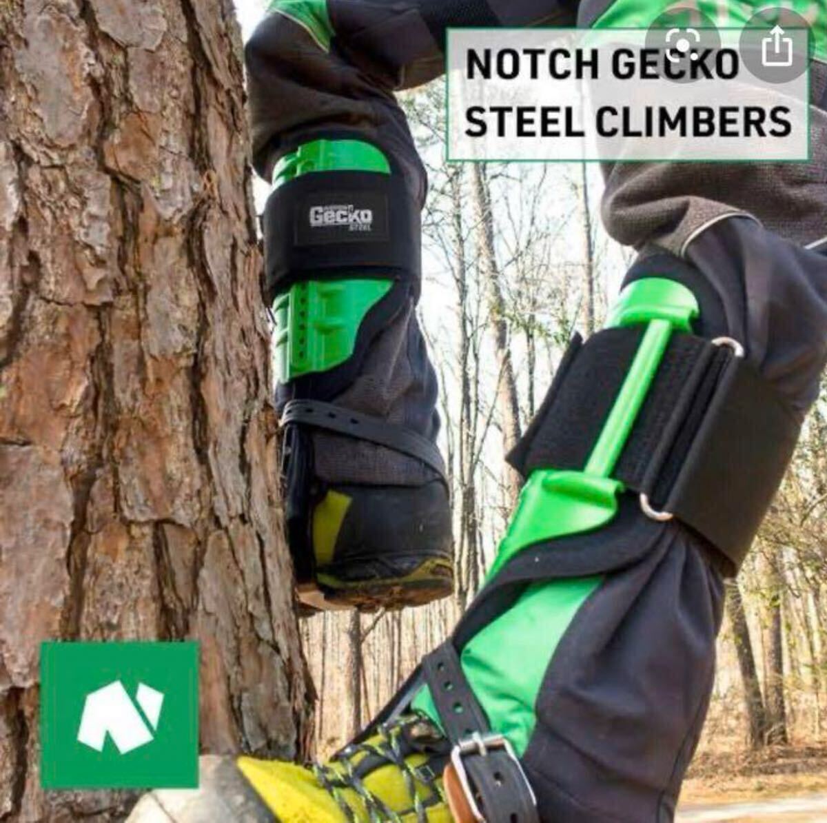 NOTCH Gecko Steel climbing spa- длинный gaff Arborist структура . tree уход . индустрия особый ..